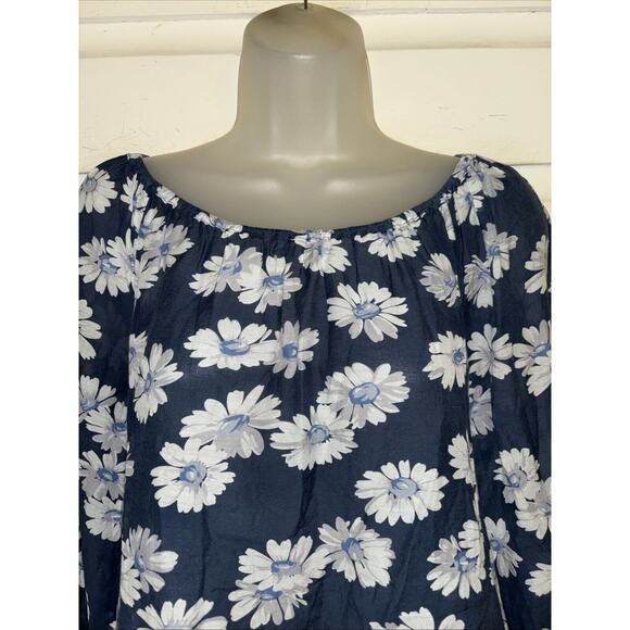 Anthropologie Edme & Esyllte Cotton/Silk Blend 3/4 Sleeve Top Size XS - Picture 2 of 8